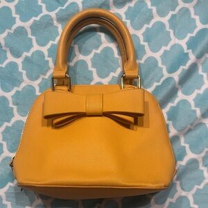 Betsy’s Johnson mini bow Elegant Yellow Handbag